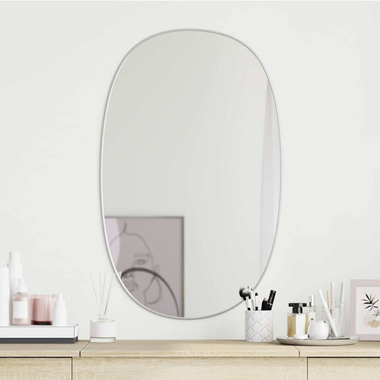 Vidaxl wandspiegel 80x50 cm zilverkleurig