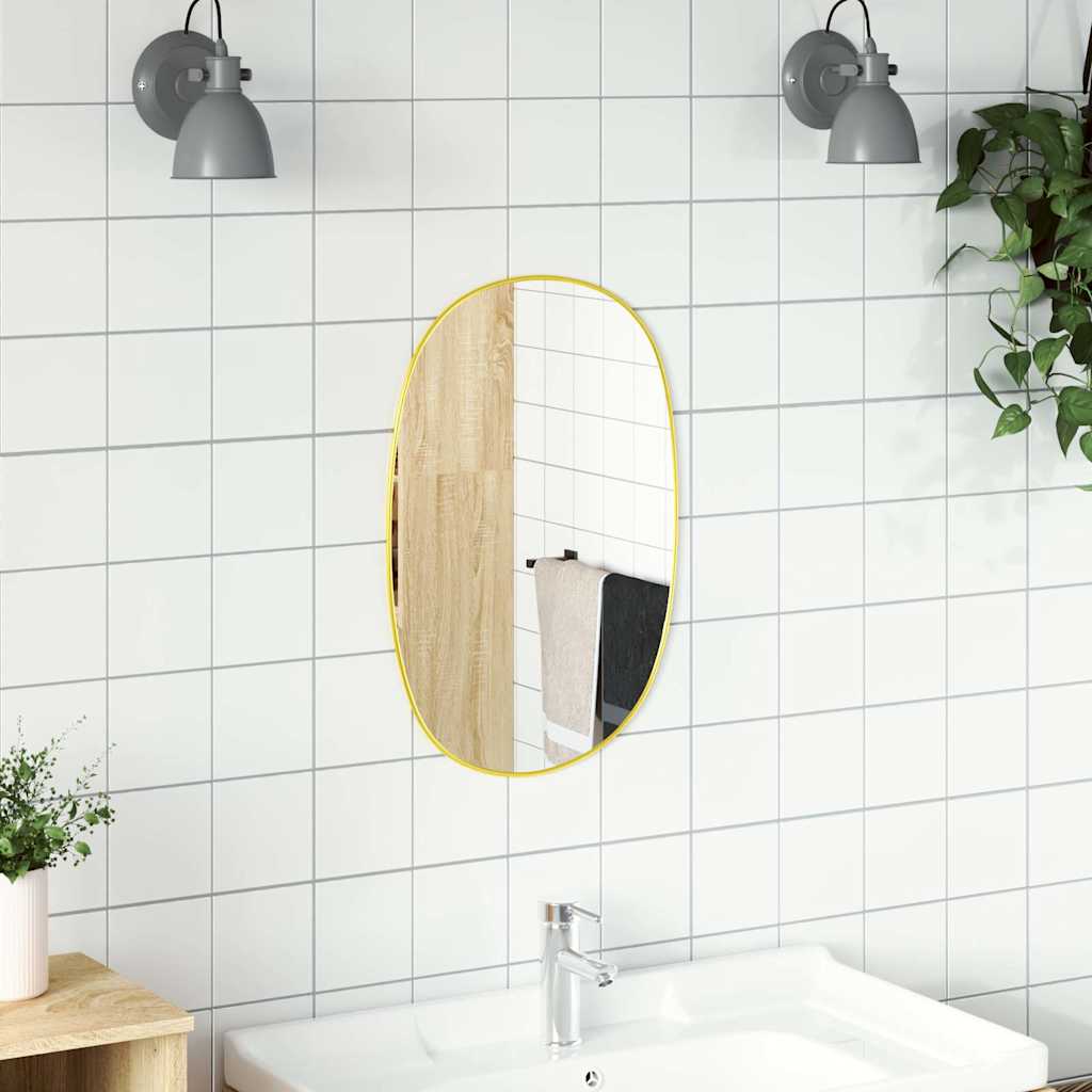 Vidaxl wandspiegel 60x40 cm goudkleurig