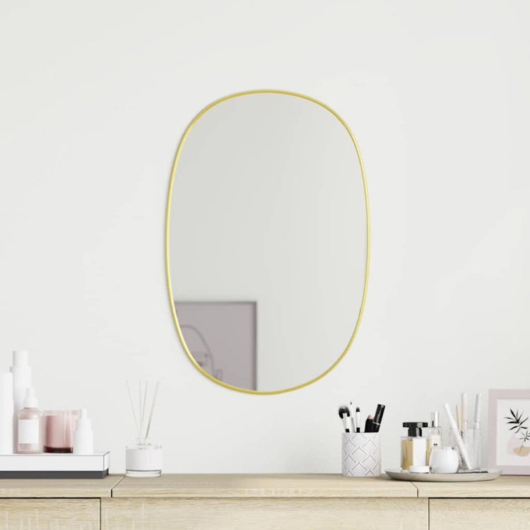 Vidaxl wandspiegel 60x40 cm goudkleurig