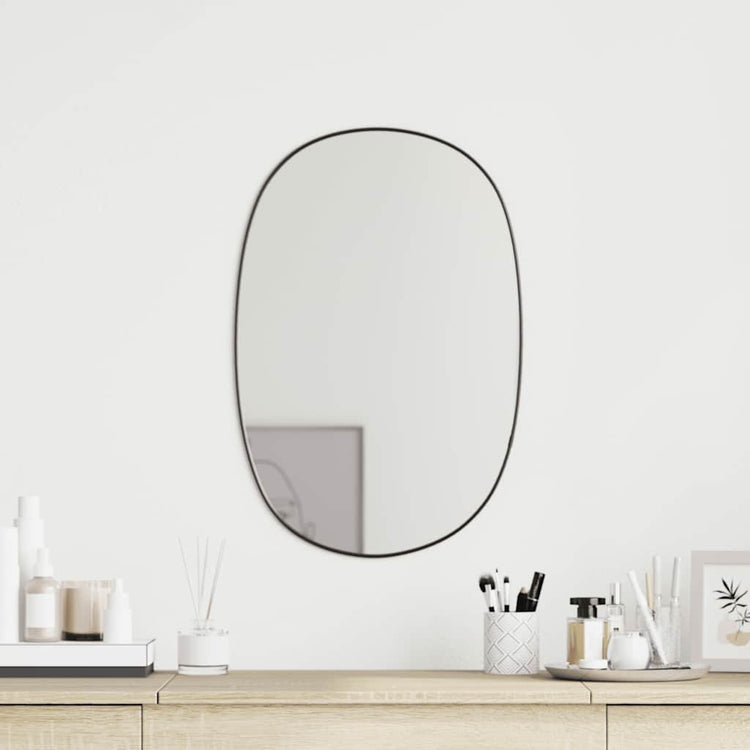Vidaxl wandspiegel 50x35 cm zwart