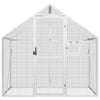 Vidaxl volière 179x100x185 m aluminium zilverkleurig
