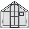 Vidaxl volière 179x100x185 m aluminium antracietkleurig