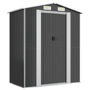 VidaXL Tuinschuur 192x108x223 cm gegalvaniseerd staal antracietkleurig - afbeelding 2