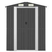 VidaXL Tuinschuur 192x108x223 cm gegalvaniseerd staal antracietkleurig - afbeelding 3