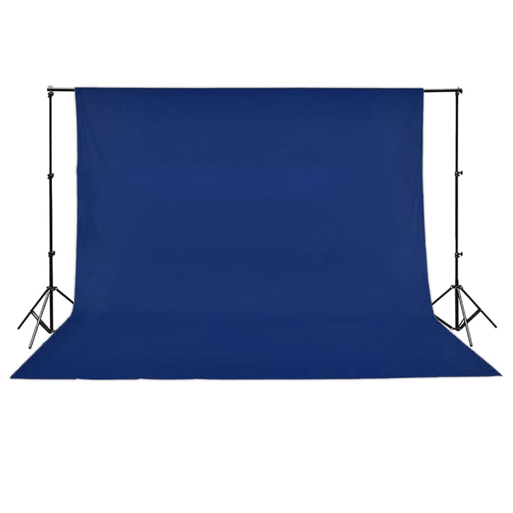 Vidaxl achtergrond zonder standaard chromakey 500x300 cm katoen blauw