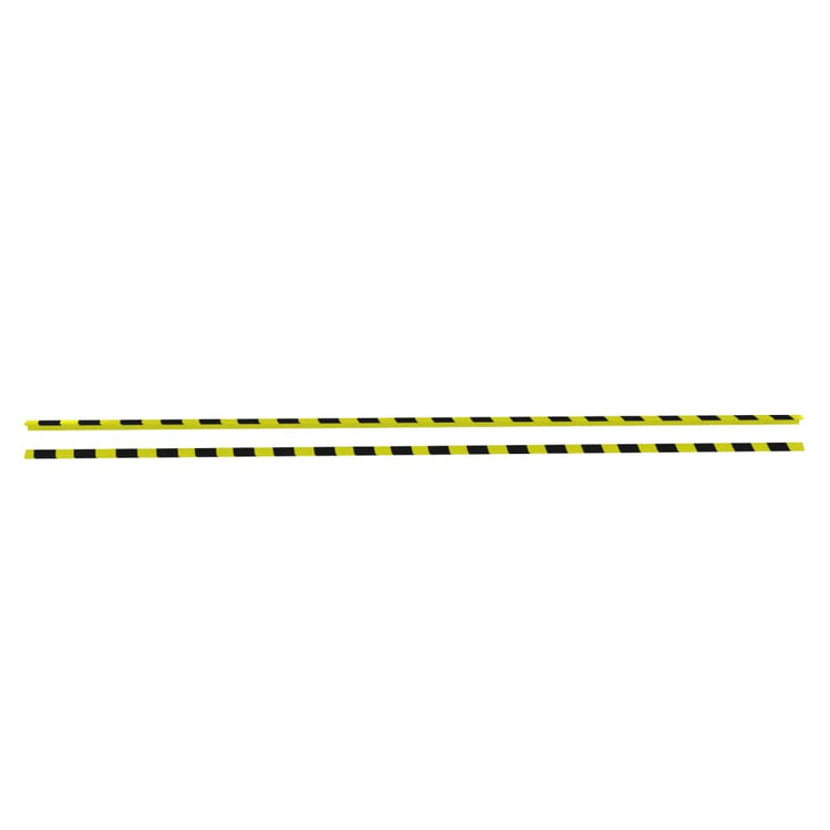 VidaXL Hoekbeschermers 2 st 4,5x4,5x104 cm PU geel en zwart