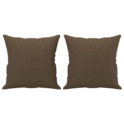 Vidaxl sierkussens 2 st 40x40 cm stof bruin