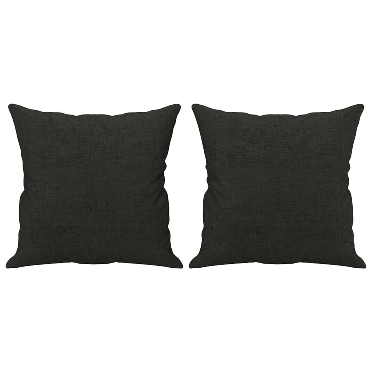 Vidaxl sierkussens 2 st 40x40 cm stof zwart