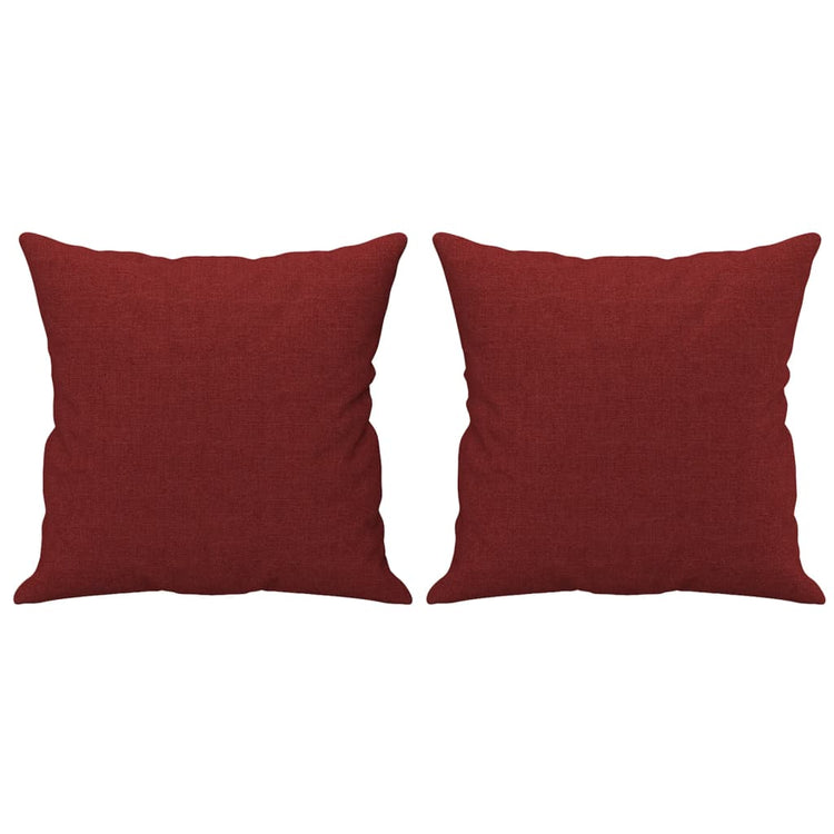 Vidaxl sierkussens 2 st 40x40 cm stof wijnrood