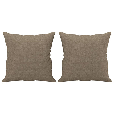 Vidaxl sierkussens 2 st 40x40 cm stof taupe