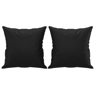 Vidaxl sierkussens 2 st 40x40 cm kunstleer zwart