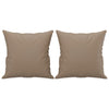 Vidaxl sierkussens 2 st 40x40 cm kunstleer cappuccino