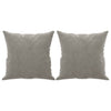 Vidaxl sierkussens 2 st 40x40 cm fluweel lichtgrijs