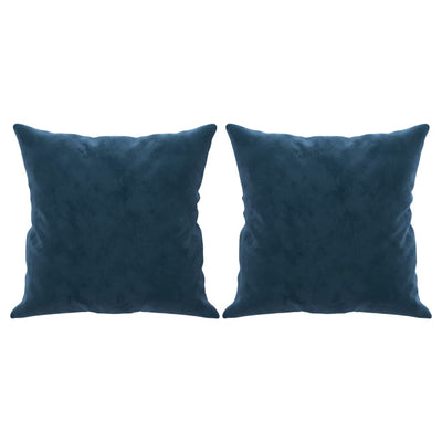 Vidaxl sierkussens 2 st 40x40 cm fluweel blauw
