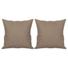 Vidaxl sierkussens 2 st 40x40 cm microvezelstof taupe