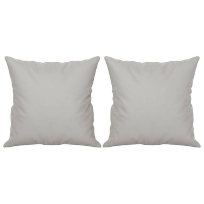 Vidaxl sierkussens 2 st 40x40 cm microvezelstof lichtgrijs