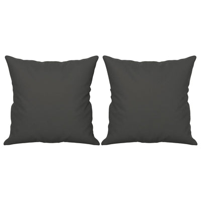 Vidaxl sierkussens 2 st 40x40 cm microvezelstof donkergrijs