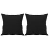 Vidaxl sierkussens 2 st 40x40 cm microvezelstof zwart