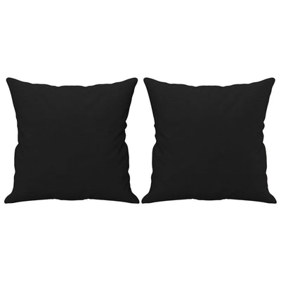 Vidaxl sierkussens 2 st 40x40 cm microvezelstof zwart