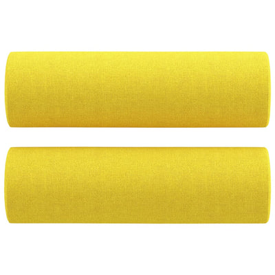 Vidaxl sierkussens 2 st 15x50 cm stof lichtgeel