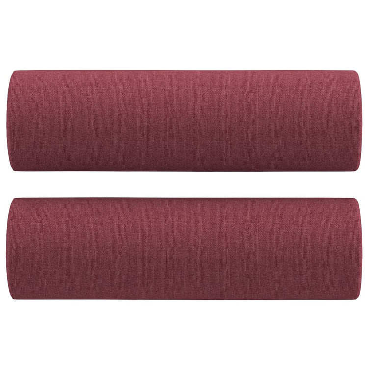 Vidaxl sierkussens 2 st 15x50 cm stof wijnrood