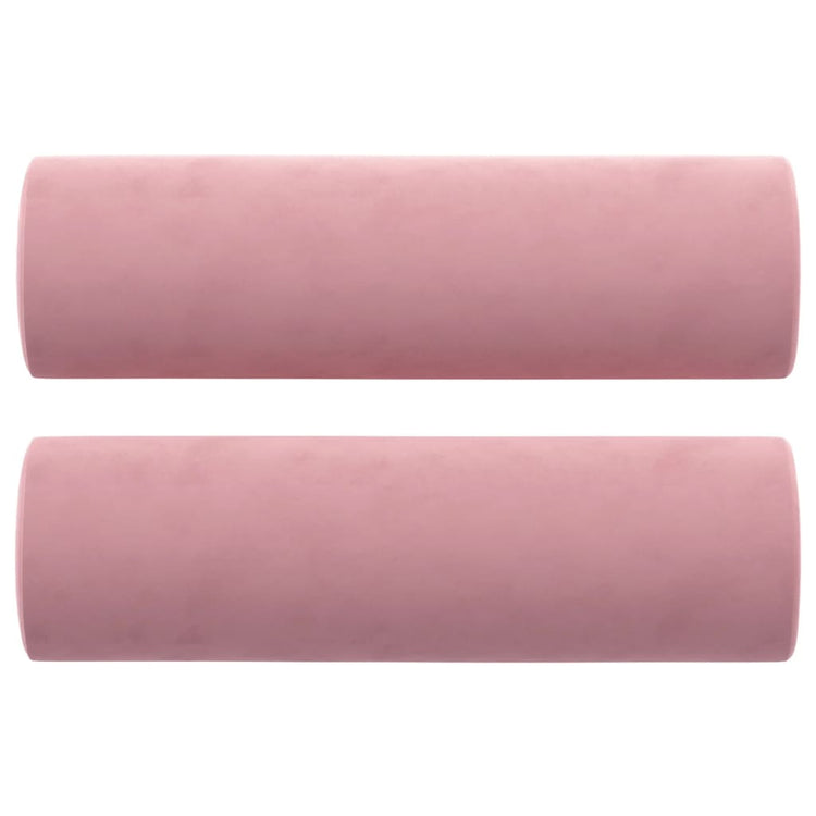Vidaxl sierkussens 2 st 15x50 cm fluweel roze