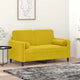 Vidaxl sierkussens 2 st 15x50 cm fluweel geel