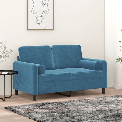Vidaxl sierkussens 2 st 15x50 cm fluweel blauw