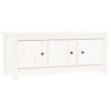 Vidaxl schoenenkast 110x38x45,5 cm massief grenenhout wit