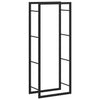 Vidaxl haardhoutrek 50x28x132 cm staal matzwart
