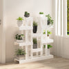 Vidaxl plantenstandaard wit 104,5x25x109,5 cm massief grenenhout