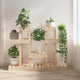 Vidaxl plantenstandaard 104,5x25x77,5 cm massief grenenhout