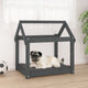 Vidaxl hondenmand 71x55x70 cm massief grenenhout grijs