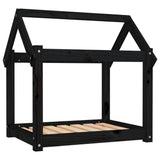 Vidaxl hondenmand 71x55x70 cm massief grenenhout zwart - afbeelding 2