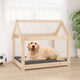Vidaxl hondenmand 81x60x70 cm massief grenenhout
