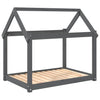 Vidaxl hondenbed 101x70x90 cm massief grenenhout grijs