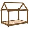 Vidaxl hondenmand 101x70x90 cm massief grenenhout honingbruin