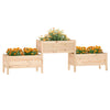 Vidaxl plantenbak 245,5x44x75 cm massief grenenhout