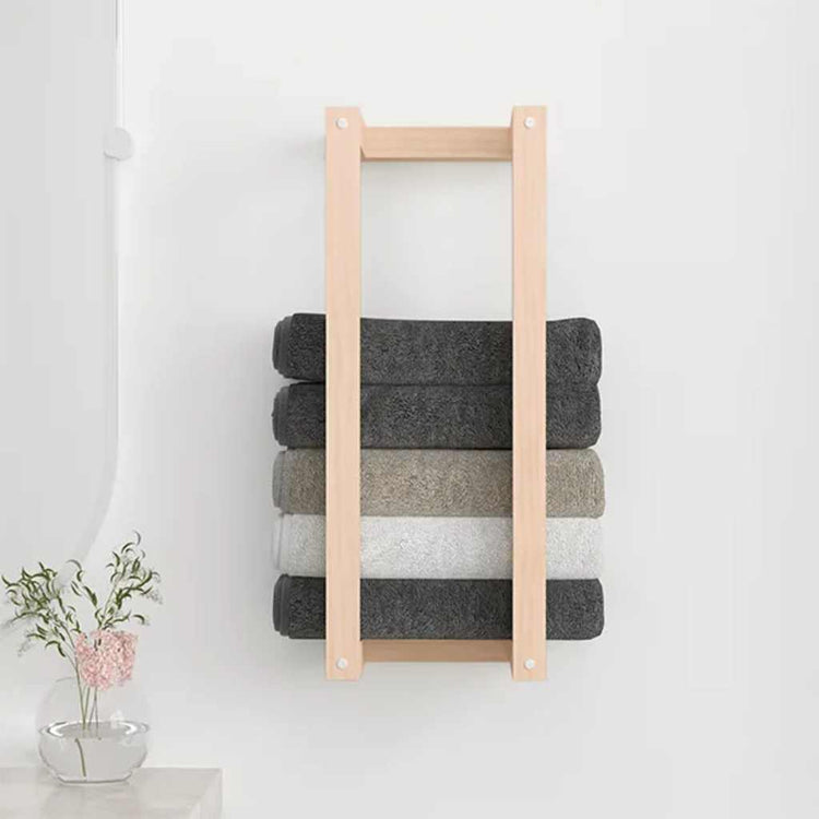 Vidaxl handdoekenrek 23x18x60 cm massief grenenhout
