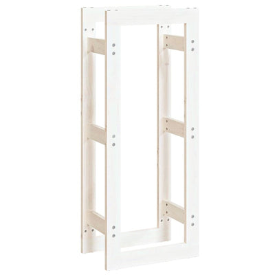 Vidaxl haardhoutrek 41x25x100 cm massief grenenhout wit