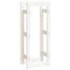 Vidaxl haardhoutrek 41x25x100 cm massief grenenhout wit