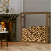 Vidaxl haardhoutrek 100x25x100 cm massief grenenhout honingbruin