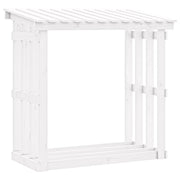 Vidaxl haardhoutrek 108x64,5x109 cm massief grenenhout wit - afbeelding 2