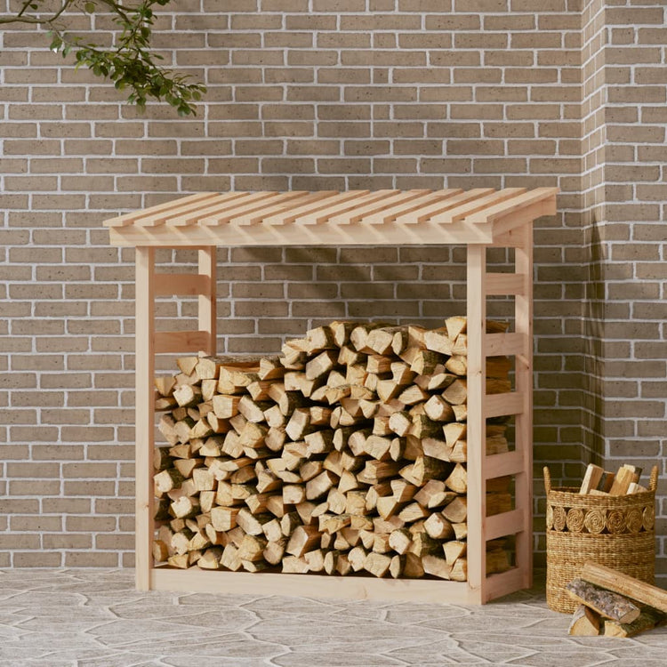 Vidaxl haardhoutrek 108x64,5x110 cm massief grenenhout