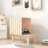 Vidaxl kattenhuis 60x36x60 cm massief grenenhout
