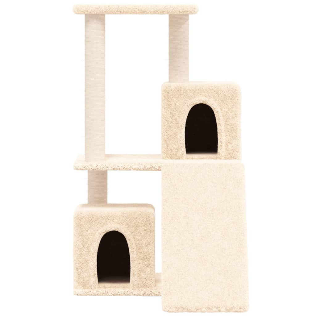 VidaXL Kattenmeubel met sisal krabpalen 82 cm crèmekleurig