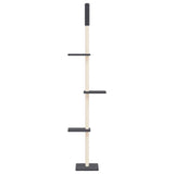Vidaxl kattenmeubel vloer tot plafond 267,5-297,5 cm donkergrijs - afbeelding 3