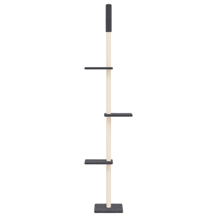 Vidaxl kattenmeubel vloer tot plafond 267,5-297,5 cm donkergrijs