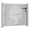 Vidaxl poort 100x75 cm boomontwerp cortenstaal