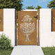 Vidaxl poort 100x150 cm boomontwerp cortenstaal